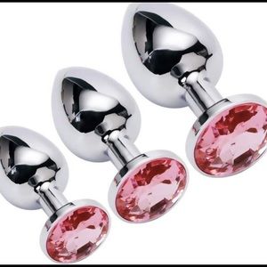 3pc Pink Anal/Butt Plugs